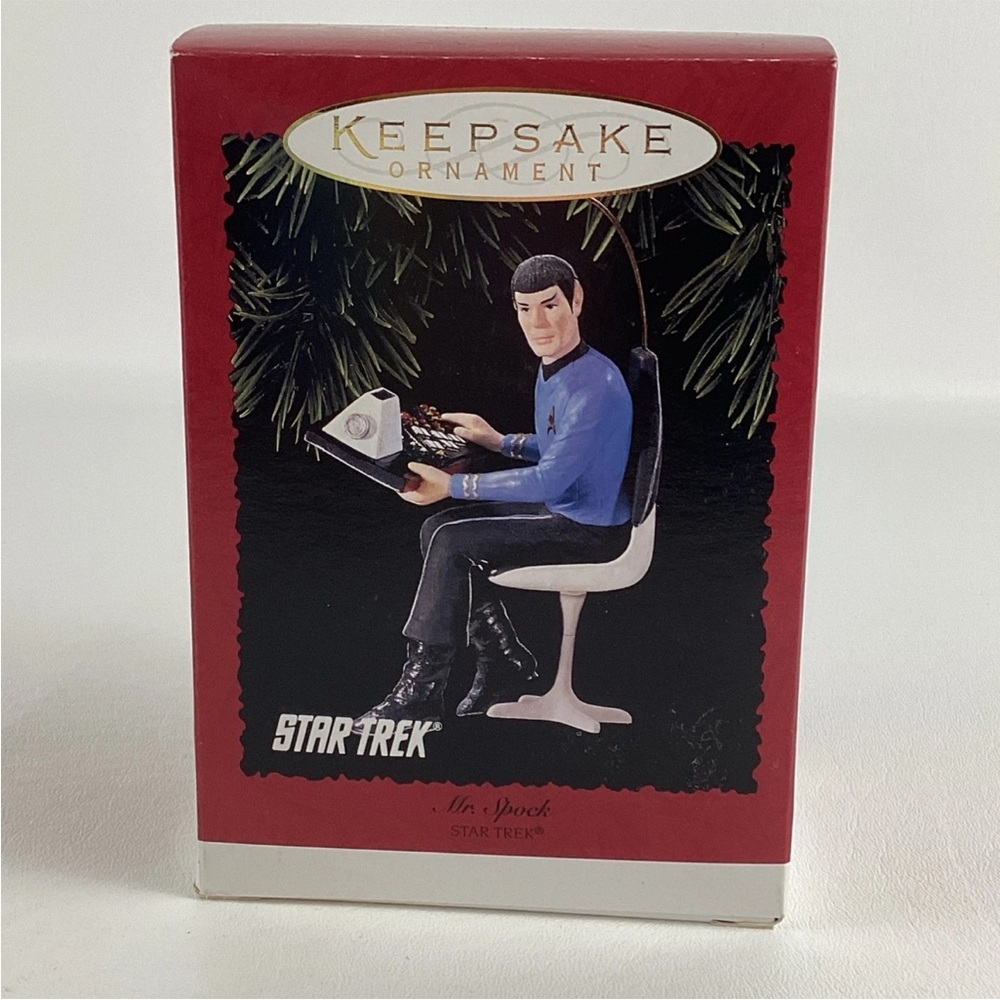 Hallmark Keepsake Christmas Tree Ornament Star Trek Mr. Spock Vintage 1996 RARE